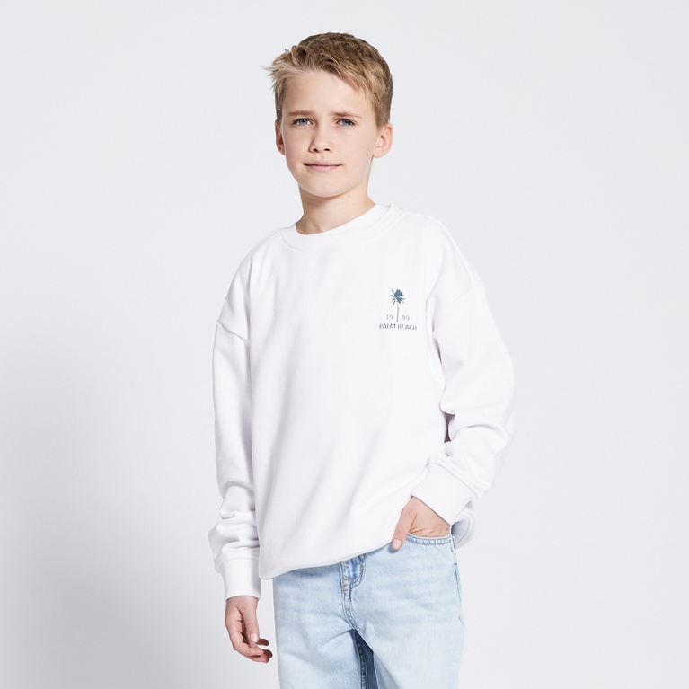 Printed Sweatshirt "Vilgot" White 8